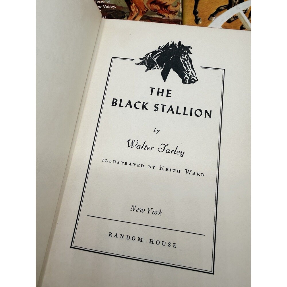 8 : 40s 50s Walter Farley The Black Stallion Novel Book Set Sulky Filly Satan + - Picture 3 of 16